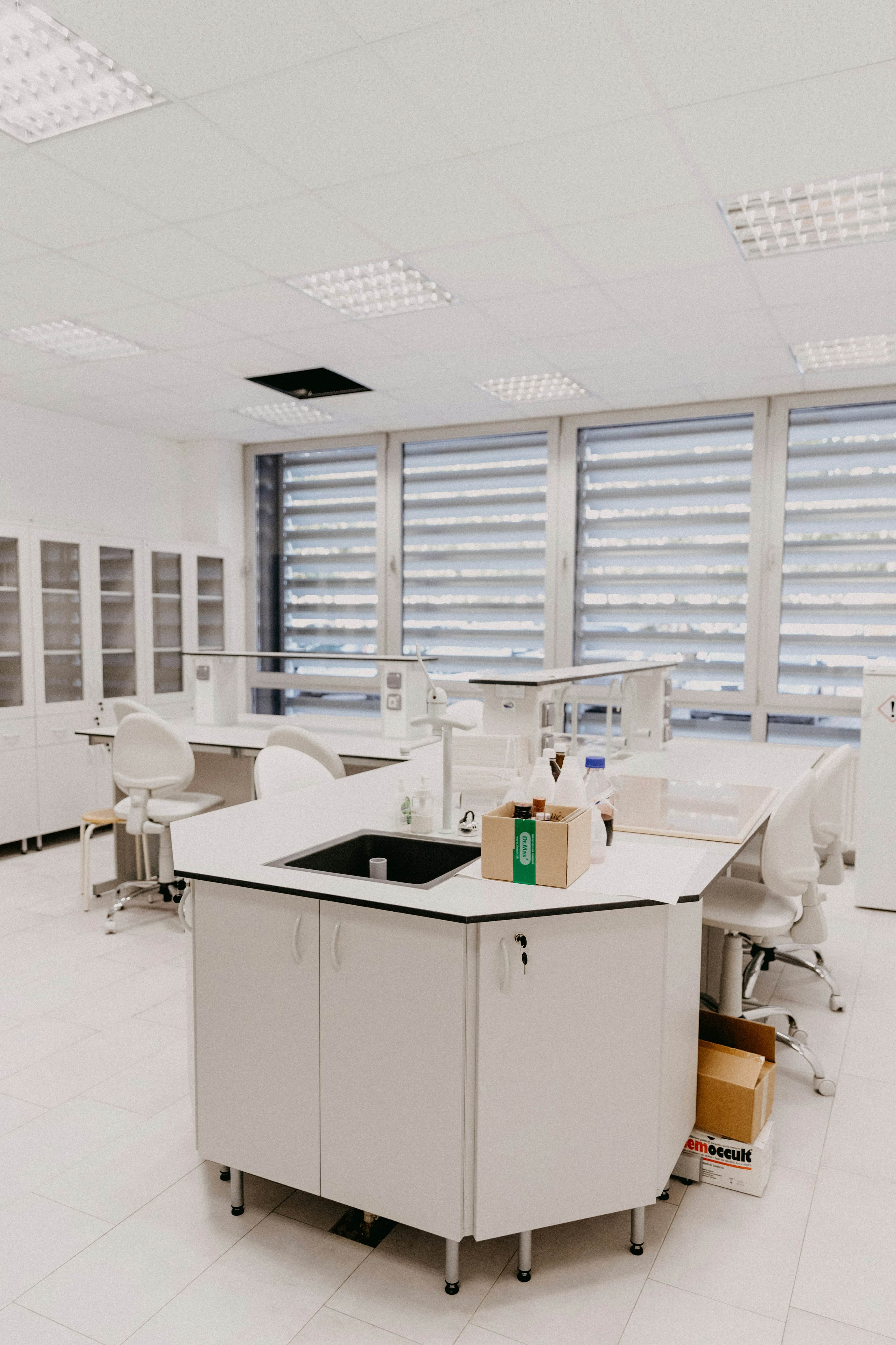 Laboratory quality specialist reviewing process controls